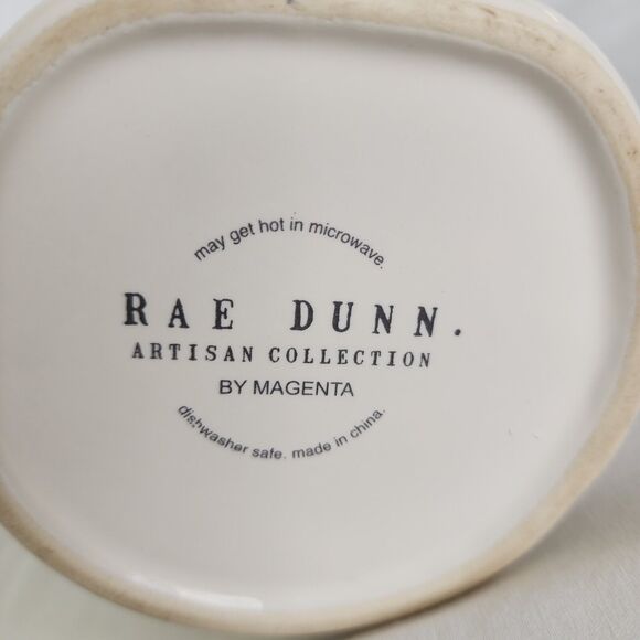 Rae Dunn Pumpkin Mug Fall Thanksgiving Artisan Collection by Magenta White - Picture 2 of 5